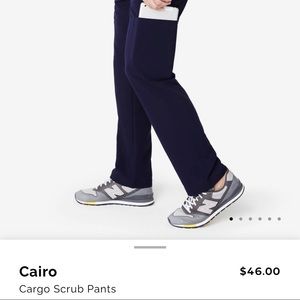 NWT Cairo Figs Scrubs - Navy Cargo Scrub Pants XL